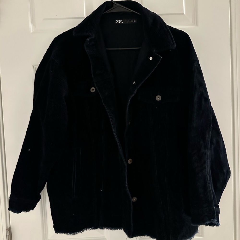 Zara Black Corduroy Jacket